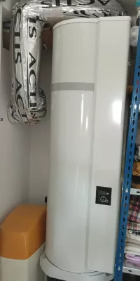 Sistema de aerotermia de ACS en casa pasiva